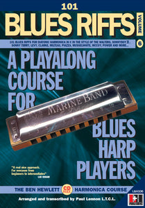 101 Blues Riffs harmonica course. Learn harmonica online. Download harmonica books.